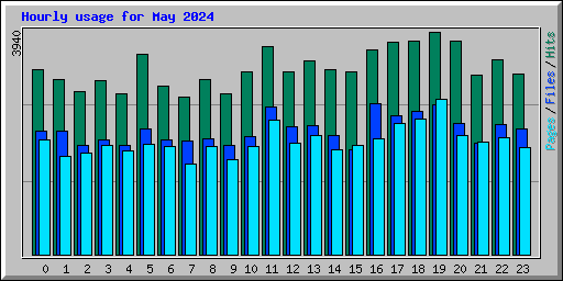 Hourly usage for May 2024