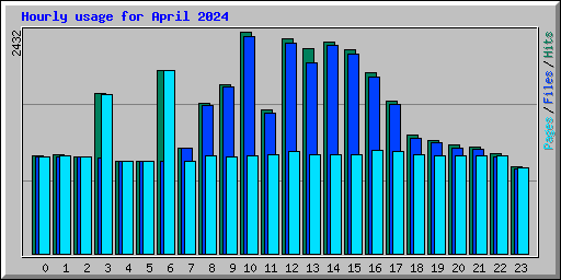 Hourly usage for April 2024